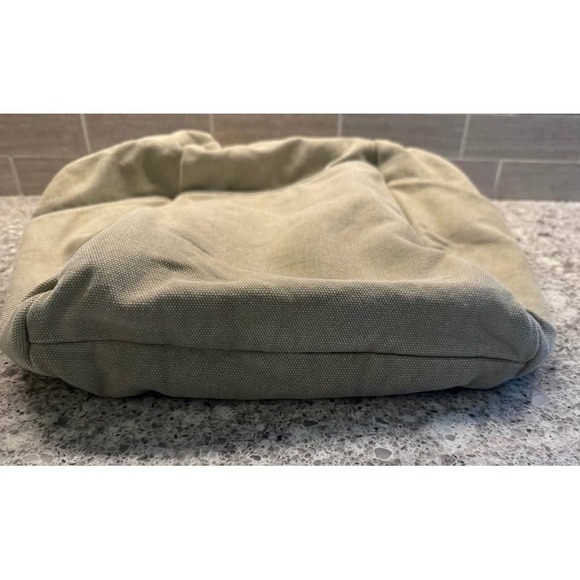 Tommy Bahama Khaki Solid Shoulder Bag/Purse/Tote with Rope/Leather Handles - Picture 3 of 10